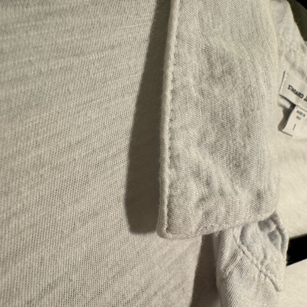 James Perse Pale Blue Collared Button Down - image 3